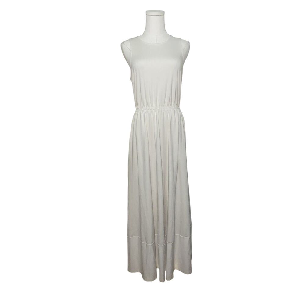 Banana Republic Ivory Maxi Dress Size Small Pockets